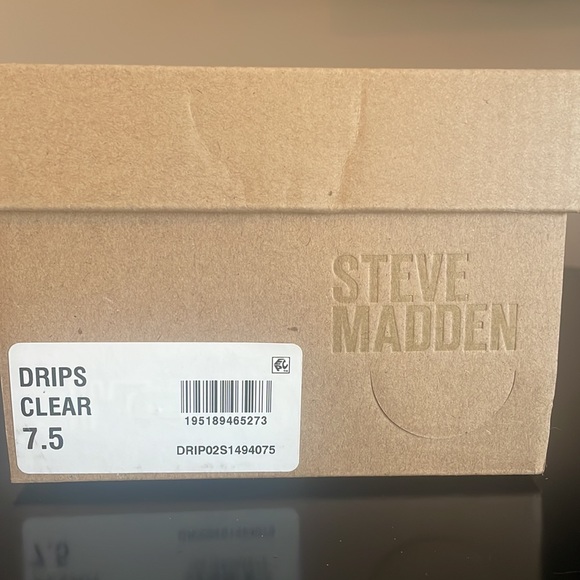 Steve Madden Drip Sandal Clear - Picture 2 of 2